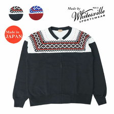 Whitesville スノーパターン ジップ スウェット WV68618画像