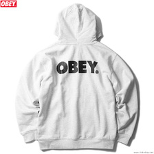 OBEY PREMIUM HOODED FLEECE "OBEY BOLD" (ASH GREY)画像