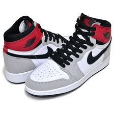 NIKE AIR JORDAN 1 RETRO HIGH OG GS white/black-lt smoke grey 575441-126画像