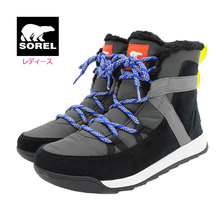 SOREL WHITNEY II FLURRY Black/Coal WOMENS NL3819-011画像