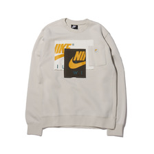 NIKE AS M NSW CRW BB NW LIGHT BONE/SAIL/CARGO KHAKI/DARK SULFUR DC6732-072画像