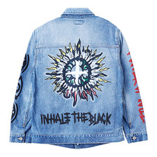 Zephyren DENIM JACKET HARD WASH / Inhale the black Z16AA01画像