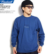RADIALL SOP - CREW NECK T-SHIRT L/S -NAVY- RAD-20AW-CUT022画像