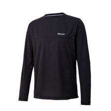 Marmot HEAT NAVI MESH L/S CREW BLACK TOMQJB50-BK画像
