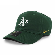 NIKE OAKLAND ATHLETICS HERITAGE 86 STRAPBACK CAP GREEN CZ2876-342画像