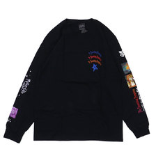 HUF &times; SMASHING PUMPKINS BULLET L/S TEE BLACK画像