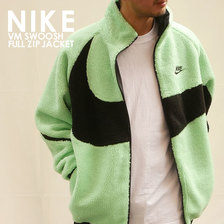NIKE VM SWOOSH FULL ZIP JACKET ILLUSION GREEN/BLACK BQ6546-350画像