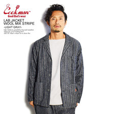 COOKMAN LAB.JACKET WOOL MIX STRIPE -LIGHT GRAY- 231-03415画像