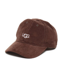 UGG LOGO CORDUROY 6 PANEL CAP BROWN 20AW-UGHA01-BRN画像