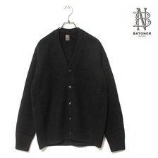 BATONER HEAVY WEIGHT CASHMERE V-NECK CARDIGAN BN-20FM-051画像
