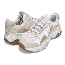 SKECHERS PREMIUM HERITAGE D LITES 3.0 AIR SPARKLING LADY NATURAL/GOLD 149244-NTGD画像