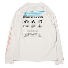 atmos SUPPLIER LS TEE WHITE AT20-076-WHT画像