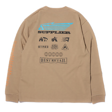 atmos SUPPLIER LS TEE BEIGE AT20-076-BEG画像