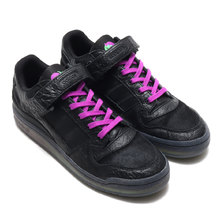 adidas FORUM LOW "DARK WITCH" CORE BLACK/SHOCK PURLE/SHOCK LIME G55616画像