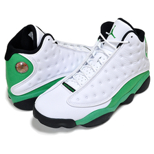 NIKE AIR JORDAN 13 RETRO white/lucky green-black DB6537-113画像