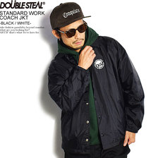 DOUBLE STEAL STANDARD WORK COACH JKT -BLACK/WHITE- 704-32041画像