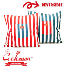 COOKMAN Cushion Pocket Cover Wide Stripe Navy & Red画像