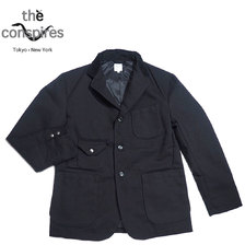 THE CONSPIRES WOOL SERGE MIL JACKET black画像