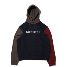 Carhartt HOODED CARHARTT TRICOL SWEATSHIRT Dark Navy I028353-1C00画像