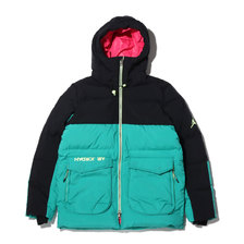 JORDAN BRAND AS M J JORDAN DOWN PARKA BLACK/WATERMELON/NEPTUNE GREEN CK6662-011画像