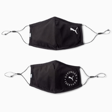 PUMA FACE MASK (SET OF 2) 2.0 PUMA BLACK-CAT STRONGER TOGE 054116-01画像