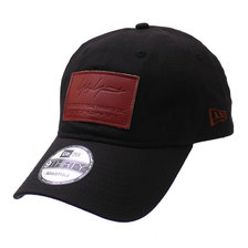 Yohji Yamamoto &times; NEW ERA 20AW 9THIRTY LEATHER PATCH CAP BLACKxBROWN画像