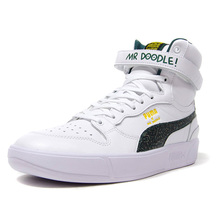 PUMA SKY LX MR DOODLE "MR.DOODLE" PUMA WHITE/POSY GREEN/BLACK 374219-01画像
