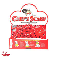 COOKMAN Chef's Scarf Paisley Red 233-01932画像