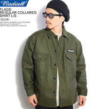 RADIALL FLAGS - REGULAR COLLARED SHIRT L/S -OLIVE- RAD-20AW-SH011画像