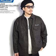 RADIALL FLAGS - REGULAR COLLARED SHIRT L/S -CHARCOAL- RAD-20AW-SH011画像