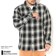 STUSSY Beach Plaid L/S Shirt 1110128画像