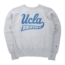 Champion REVERSE WEAVE CREW NECK SWEAT SHIRT UCLA OXFORD GREY C5-S001-070画像