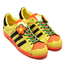 adidas &times; melting sadness SUPERSTAR YELLOW/CORE BLACK/SUPER ORANGE FZ5254画像