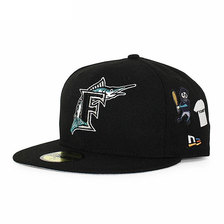 NEW ERA JOE FRESHGOODS FLORIDA MARLINS 59FIFTY FITTED CAP BLACK JFSQ9807811画像
