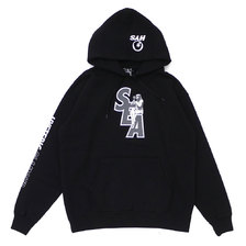 WIND AND SEA &times; HYSTERIC GLAMOUR SEA+HYS HOODY BLACK画像