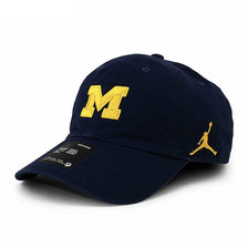 JORDAN BRAND MICHIGAN WOLVERINES LOGO STRAPBACK CAP NAVY ネ BV2541-419画像