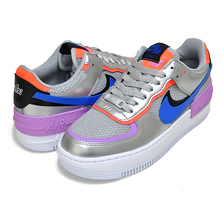 NIKE WMNS AF1 SHADOW metallic silver/racer blue CW6030-001画像