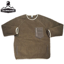 COLD BREAKER PILE TREKKING SWEATER bark画像