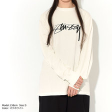 STUSSY WOMEN Smooth Stock Pigment Dyed L/S Tee 2992663画像