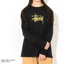 STUSSY WOMEN Basic Stussy Pigment Dyed L/S Tee 2992661画像