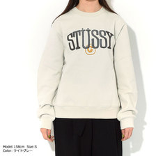 STUSSY WOMEN C Fleece Crew Sweat 218106画像