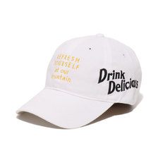 ATMOS LAB COCA-COLA BY ATMOS LAB DRINK DELICIOUS 6 PANEL CAP WHITE AT20-073-WHT画像
