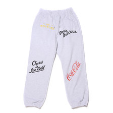 ATMOS LAB COCA-COLA BY ATMOS LAB DRINK DELICIOUS SWEAT PANT GRAY AT20-052-GRY画像