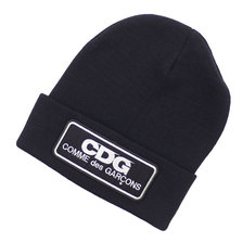 CDG COMME des GARCONS CDG LOGO WATCH BEANIE BLACK画像