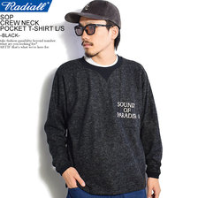 RADIALL SOP - CREW NECK POCKET T-SHIRT L/S -BLACK- RAD-20AW-CUT005画像
