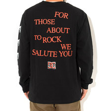 DC SHOES &times; AC/DC About To Rock L/S Tee コラボ ADYZT04981画像