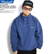 RADIALL CUTLASS - STAND COLLARED PULLOVER JACKET -NAVY- RAD-20AW-JK005画像