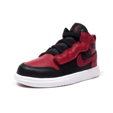 JORDAN BRAND JORDAN 1 MID ALT PS BLACK/GYM RED/WHITE/NOIR/BLANC/ROUGE GYM AR6351-074画像