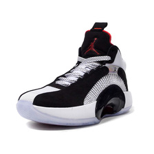 JORDAN BRAND AIR JORDAN XXXV GS BLACK/CHILE RED/WHITE/NOIR/BLANC/ROUGE CHILI CQ9433-001画像