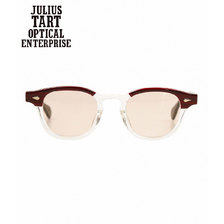 JULIUS TART OPTICAL AR 46-24 - RED WOOD / CLEAR -画像